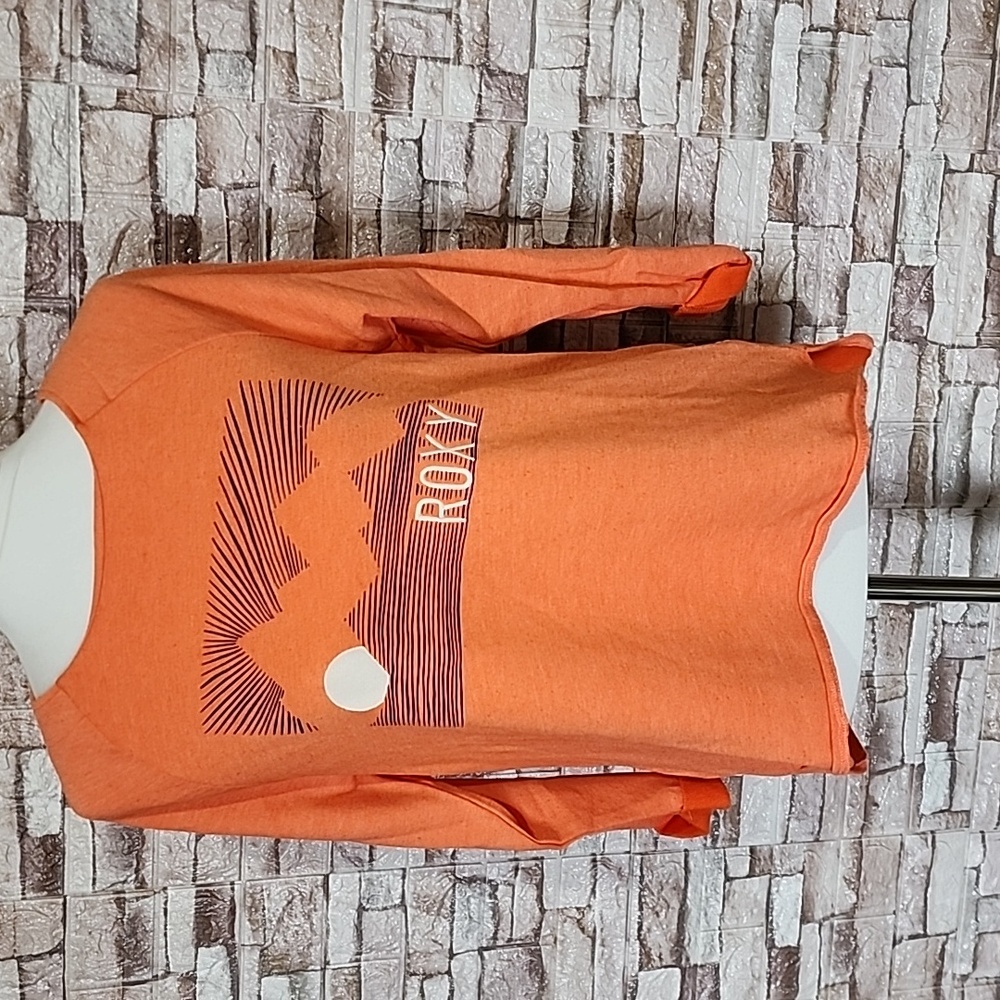 Roxy Orange Graphic Sweatshirt